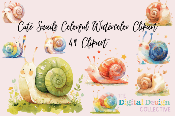 Cute Snails Colorful Watercolor Clipart: A Designer's Guide