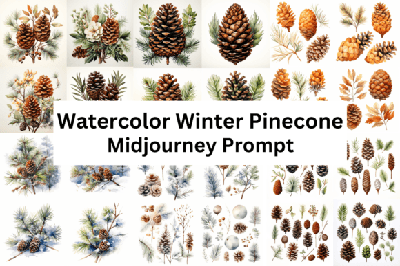 Embracing the Charm of Watercolor Winter Pinecones in Design