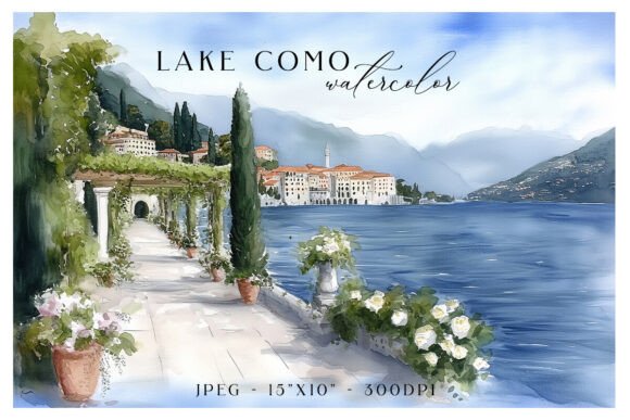 Italy Watercolor Scene: Hand-Painted Font for Creatives