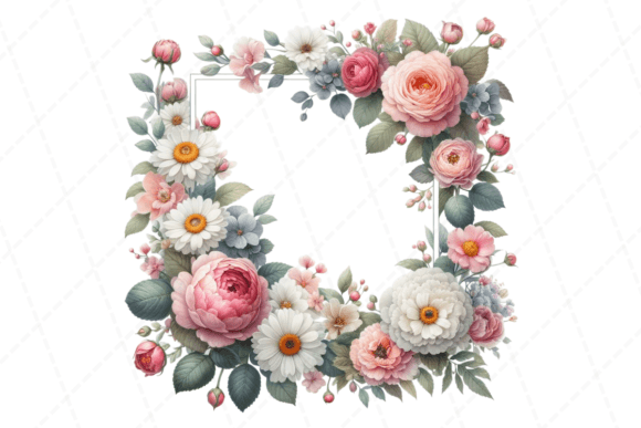 The Art of the Beautiful Floral Watercolor Frame