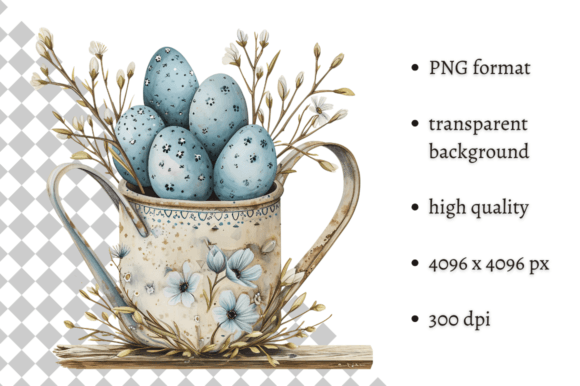 Watercolor Blue Easter Illustration: Design Insights for Creatives