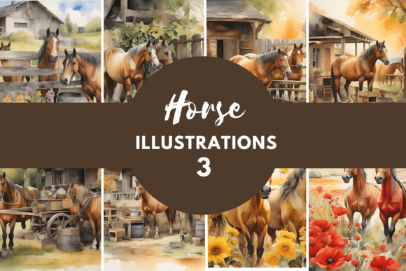 Watercolor Horse Painting: A Typeface with Soul
