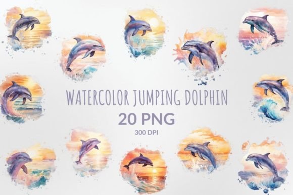 Watercolor Jumping Dolphin Sublimation: A Designer's Guide