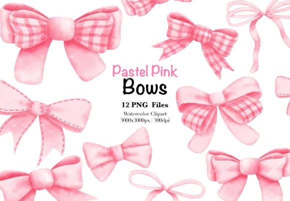 Watercolor Pink Bows Clipart: Whimsy Meets Brand Strategy