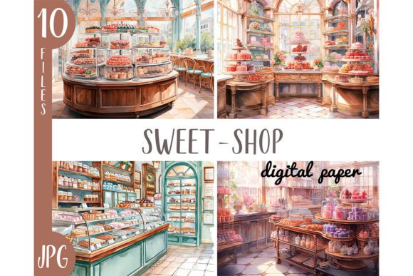 Watercolor Sweet Shop Candy Store Review