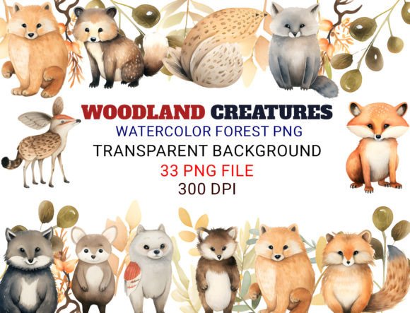 Woodland Creatures Watercolor Forest Design Guide